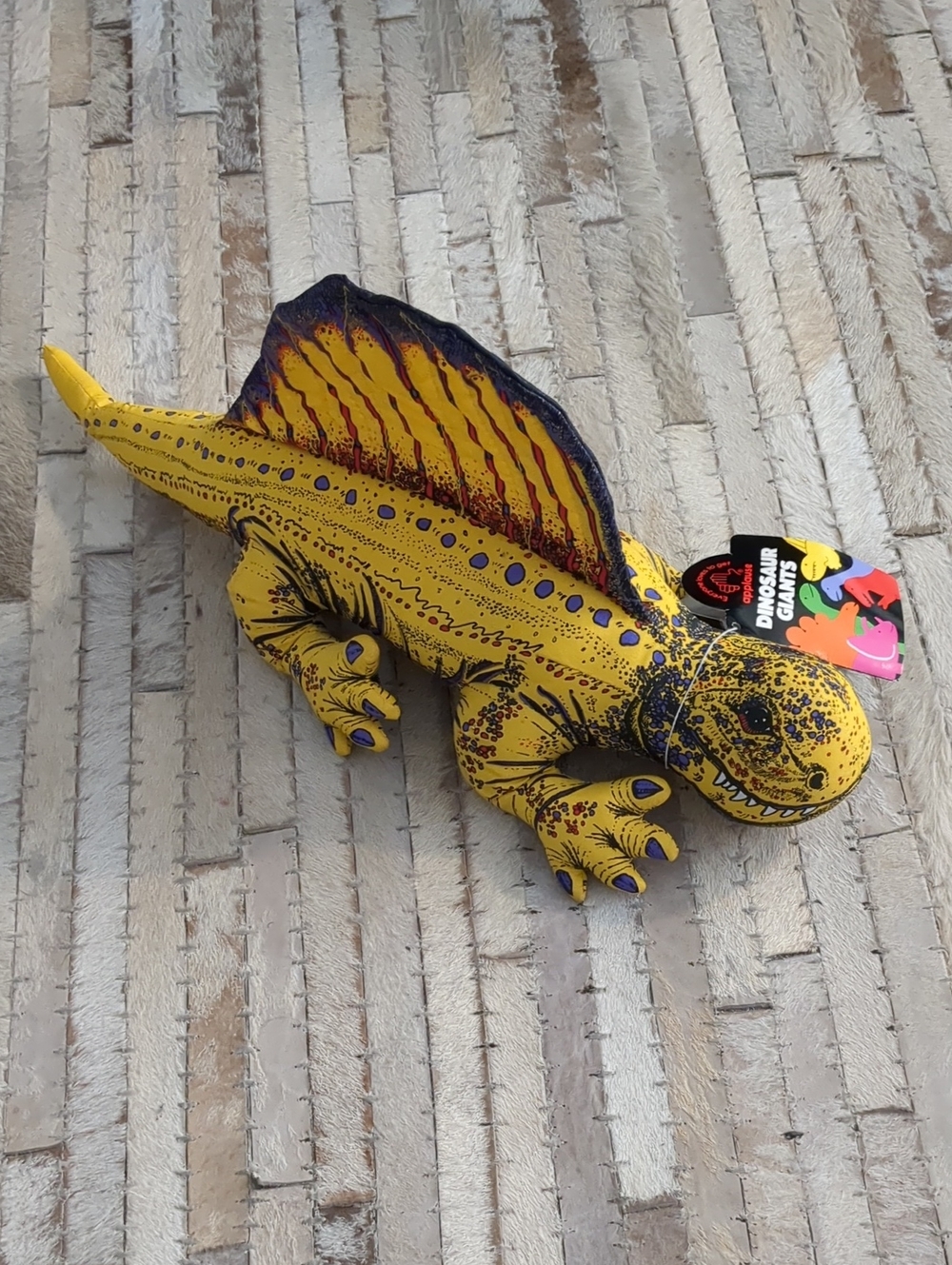 VINTAGE 1992 Applause/Determined Productions Dimetrodon Dinosaur Plush NWT